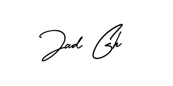 You can use this online signature creator to create a handwritten signature for the name Jad Gh. This is the best online autograph maker. Jad Gh signature style 3 images and pictures png