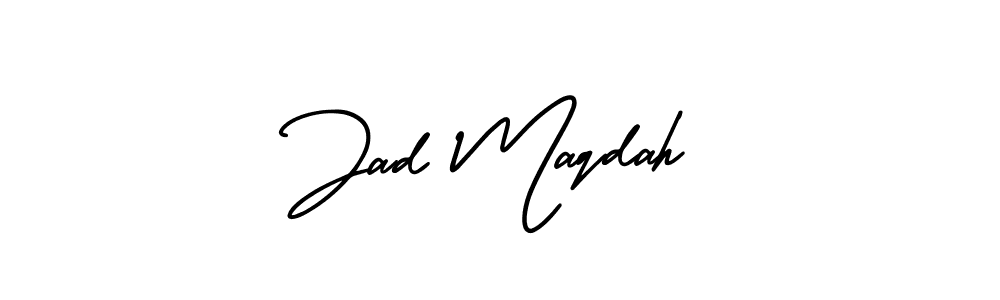 Make a short Jad Maqdah signature style. Manage your documents anywhere anytime using AmerikaSignatureDemo-Regular. Create and add eSignatures, submit forms, share and send files easily. Jad Maqdah signature style 3 images and pictures png