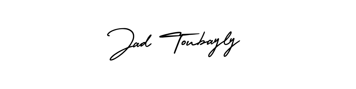 How to make Jad Toubayly name signature. Use AmerikaSignatureDemo-Regular style for creating short signs online. This is the latest handwritten sign. Jad Toubayly signature style 3 images and pictures png