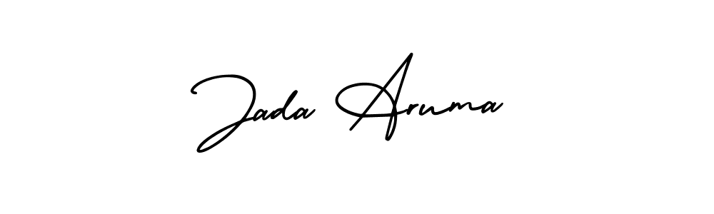 Jada Aruma stylish signature style. Best Handwritten Sign (AmerikaSignatureDemo-Regular) for my name. Handwritten Signature Collection Ideas for my name Jada Aruma. Jada Aruma signature style 3 images and pictures png