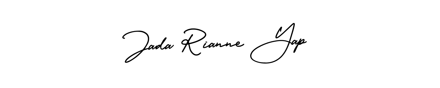 Jada Rianne Yap stylish signature style. Best Handwritten Sign (AmerikaSignatureDemo-Regular) for my name. Handwritten Signature Collection Ideas for my name Jada Rianne Yap. Jada Rianne Yap signature style 3 images and pictures png