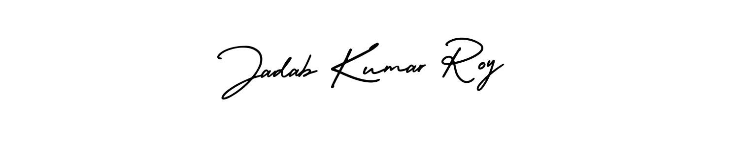 Create a beautiful signature design for name Jadab Kumar Roy. With this signature (AmerikaSignatureDemo-Regular) fonts, you can make a handwritten signature for free. Jadab Kumar Roy signature style 3 images and pictures png