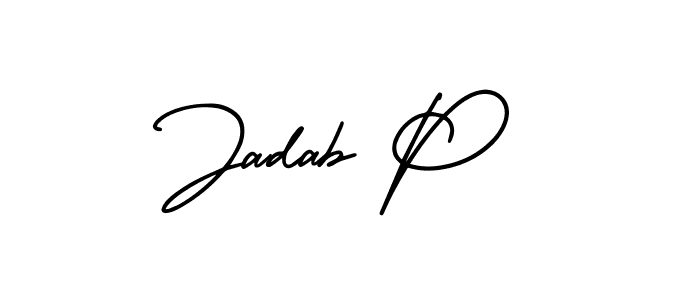 Check out images of Autograph of Jadab P name. Actor Jadab P Signature Style. AmerikaSignatureDemo-Regular is a professional sign style online. Jadab P signature style 3 images and pictures png