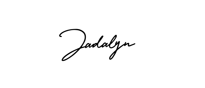 AmerikaSignatureDemo-Regular is a professional signature style that is perfect for those who want to add a touch of class to their signature. It is also a great choice for those who want to make their signature more unique. Get Jadalyn name to fancy signature for free. Jadalyn signature style 3 images and pictures png