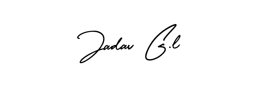 How to make Jadav G.l signature? AmerikaSignatureDemo-Regular is a professional autograph style. Create handwritten signature for Jadav G.l name. Jadav G.l signature style 3 images and pictures png