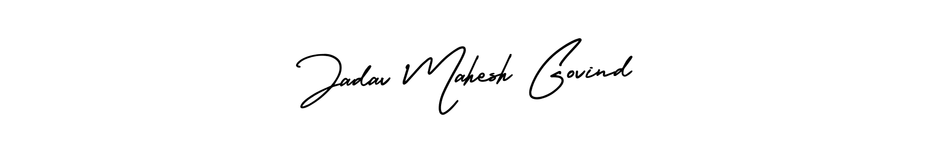 This is the best signature style for the Jadav Mahesh Govind name. Also you like these signature font (AmerikaSignatureDemo-Regular). Mix name signature. Jadav Mahesh Govind signature style 3 images and pictures png