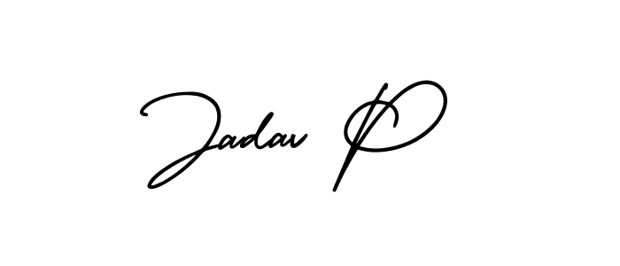 You can use this online signature creator to create a handwritten signature for the name Jadav P. This is the best online autograph maker. Jadav P signature style 3 images and pictures png