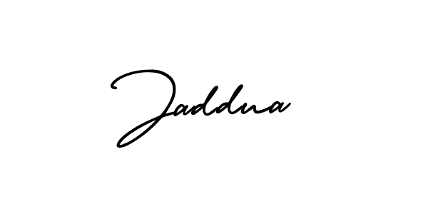You should practise on your own different ways (AmerikaSignatureDemo-Regular) to write your name (Jaddua) in signature. don't let someone else do it for you. Jaddua signature style 3 images and pictures png