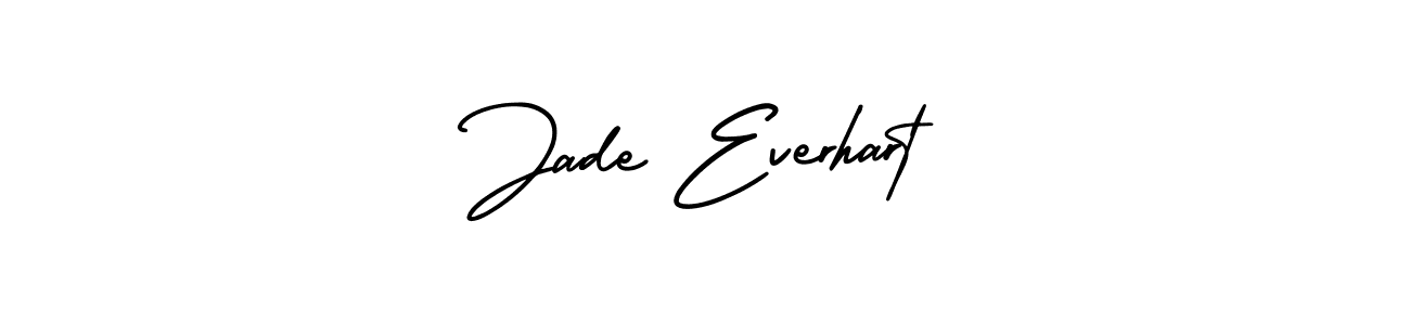 This is the best signature style for the Jade Everhart name. Also you like these signature font (AmerikaSignatureDemo-Regular). Mix name signature. Jade Everhart signature style 3 images and pictures png