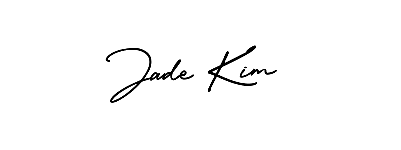 Similarly AmerikaSignatureDemo-Regular is the best handwritten signature design. Signature creator online .You can use it as an online autograph creator for name Jade Kim. Jade Kim signature style 3 images and pictures png