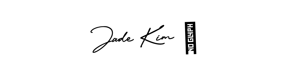 Check out images of Autograph of Jade Kim ◇ name. Actor Jade Kim ◇ Signature Style. AmerikaSignatureDemo-Regular is a professional sign style online. Jade Kim ◇ signature style 3 images and pictures png