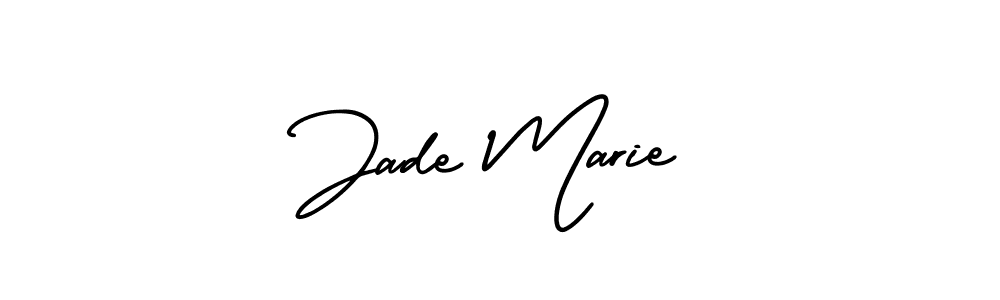 Similarly AmerikaSignatureDemo-Regular is the best handwritten signature design. Signature creator online .You can use it as an online autograph creator for name Jade Marie. Jade Marie signature style 3 images and pictures png