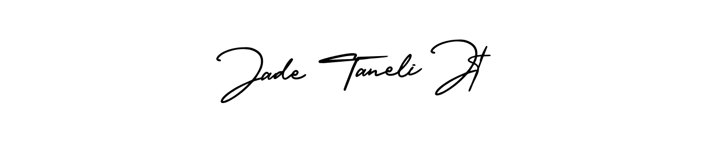 Also You can easily find your signature by using the search form. We will create Jade Taneli Jt name handwritten signature images for you free of cost using AmerikaSignatureDemo-Regular sign style. Jade Taneli Jt signature style 3 images and pictures png