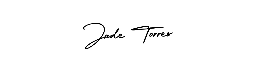 Design your own signature with our free online signature maker. With this signature software, you can create a handwritten (AmerikaSignatureDemo-Regular) signature for name Jade Torres. Jade Torres signature style 3 images and pictures png