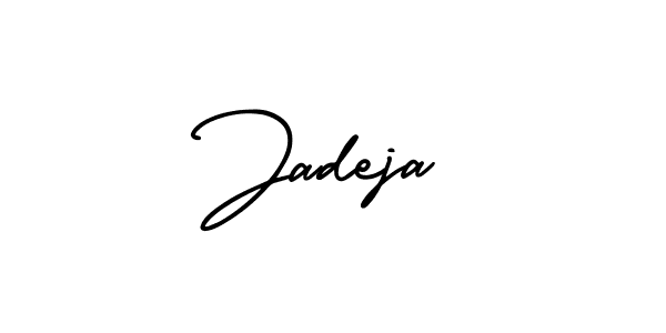 Similarly AmerikaSignatureDemo-Regular is the best handwritten signature design. Signature creator online .You can use it as an online autograph creator for name Jadeja. Jadeja signature style 3 images and pictures png