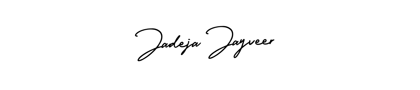 Jadeja Jayveer stylish signature style. Best Handwritten Sign (AmerikaSignatureDemo-Regular) for my name. Handwritten Signature Collection Ideas for my name Jadeja Jayveer. Jadeja Jayveer signature style 3 images and pictures png