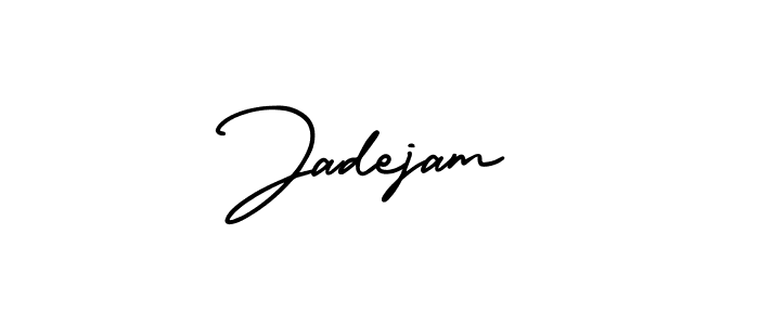 Similarly AmerikaSignatureDemo-Regular is the best handwritten signature design. Signature creator online .You can use it as an online autograph creator for name Jadejam. Jadejam signature style 3 images and pictures png