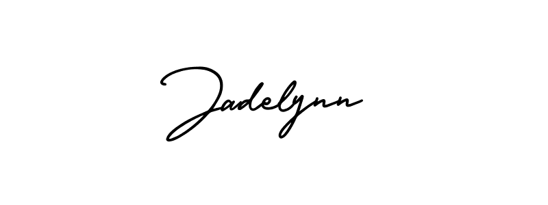 Jadelynn stylish signature style. Best Handwritten Sign (AmerikaSignatureDemo-Regular) for my name. Handwritten Signature Collection Ideas for my name Jadelynn. Jadelynn signature style 3 images and pictures png