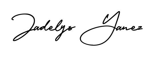 Transform the name Jadelys Yanez into a signature masterpiece using AmerikaSignatureDemo-Regular font. Ideal for photographers, artists, and creators looking for watermarks. Jadelys Yanez signature style 3 images and pictures png