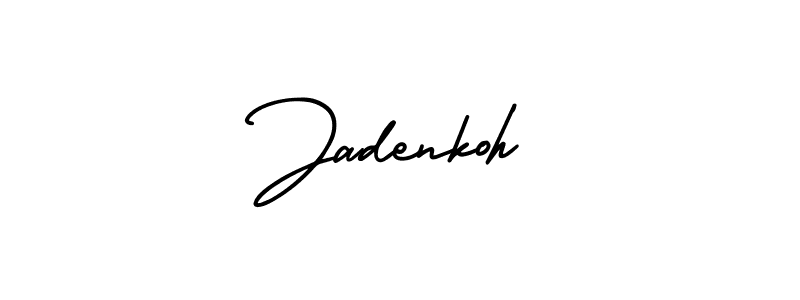 This is the best signature style for the Jadenkoh name. Also you like these signature font (AmerikaSignatureDemo-Regular). Mix name signature. Jadenkoh signature style 3 images and pictures png