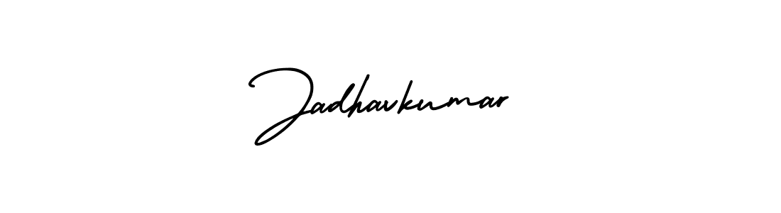 Similarly AmerikaSignatureDemo-Regular is the best handwritten signature design. Signature creator online .You can use it as an online autograph creator for name Jadhavkumar. Jadhavkumar signature style 3 images and pictures png