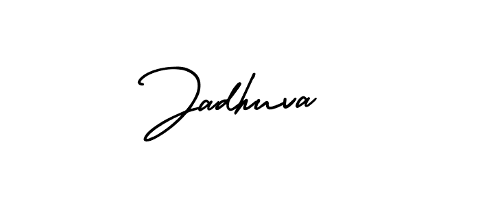 AmerikaSignatureDemo-Regular is a professional signature style that is perfect for those who want to add a touch of class to their signature. It is also a great choice for those who want to make their signature more unique. Get Jadhuva name to fancy signature for free. Jadhuva signature style 3 images and pictures png