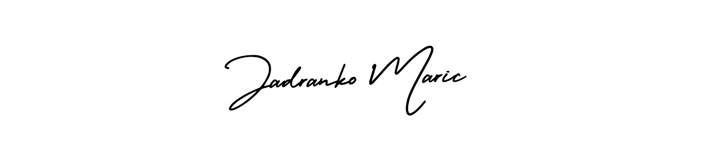 Design your own signature with our free online signature maker. With this signature software, you can create a handwritten (AmerikaSignatureDemo-Regular) signature for name Jadranko Maric. Jadranko Maric signature style 3 images and pictures png