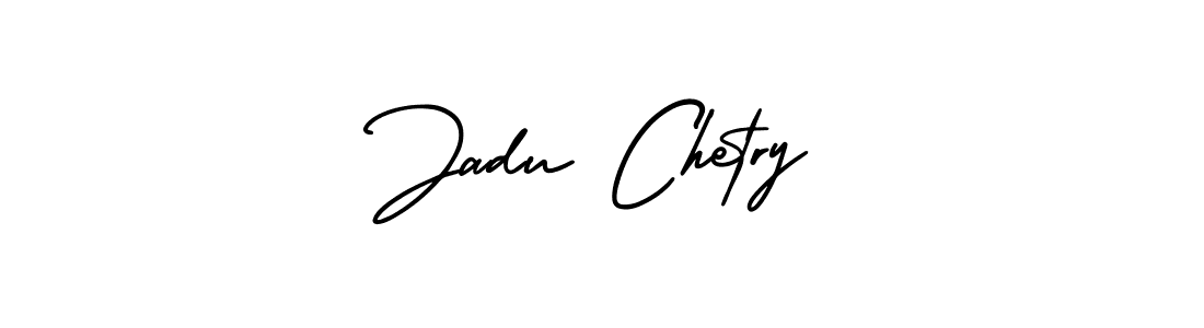 Jadu Chetry stylish signature style. Best Handwritten Sign (AmerikaSignatureDemo-Regular) for my name. Handwritten Signature Collection Ideas for my name Jadu Chetry. Jadu Chetry signature style 3 images and pictures png