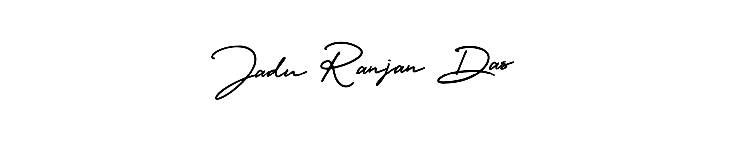 Jadu Ranjan Das stylish signature style. Best Handwritten Sign (AmerikaSignatureDemo-Regular) for my name. Handwritten Signature Collection Ideas for my name Jadu Ranjan Das. Jadu Ranjan Das signature style 3 images and pictures png