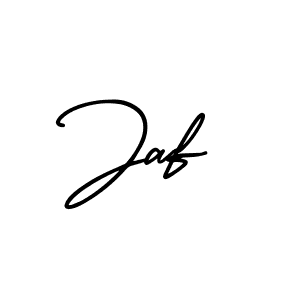 How to make Jaf name signature. Use AmerikaSignatureDemo-Regular style for creating short signs online. This is the latest handwritten sign. Jaf signature style 3 images and pictures png