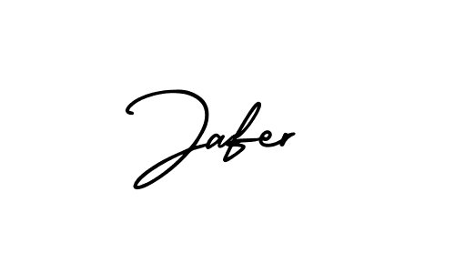 How to make Jafer name signature. Use AmerikaSignatureDemo-Regular style for creating short signs online. This is the latest handwritten sign. Jafer signature style 3 images and pictures png