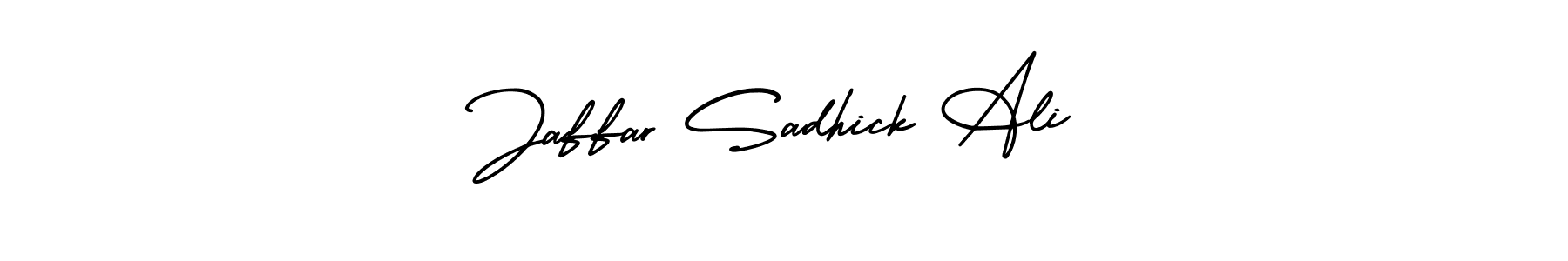 How to make Jaffar Sadhick Ali signature? AmerikaSignatureDemo-Regular is a professional autograph style. Create handwritten signature for Jaffar Sadhick Ali name. Jaffar Sadhick Ali signature style 3 images and pictures png
