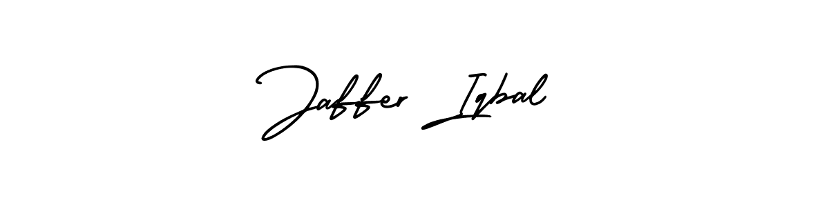 How to make Jaffer Iqbal name signature. Use AmerikaSignatureDemo-Regular style for creating short signs online. This is the latest handwritten sign. Jaffer Iqbal signature style 3 images and pictures png
