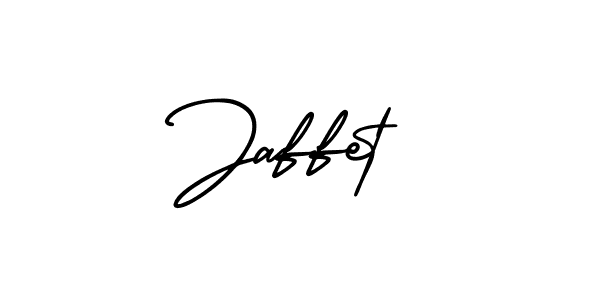 The best way (AmerikaSignatureDemo-Regular) to make a short signature is to pick only two or three words in your name. The name Jaffet include a total of six letters. For converting this name. Jaffet signature style 3 images and pictures png