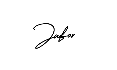 Use a signature maker to create a handwritten signature online. With this signature software, you can design (AmerikaSignatureDemo-Regular) your own signature for name Jafor. Jafor signature style 3 images and pictures png