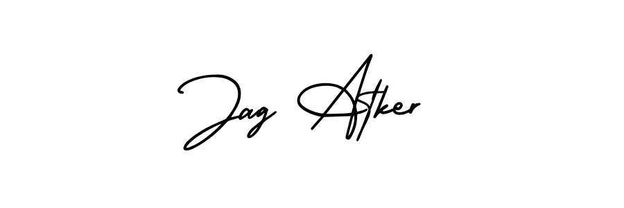 It looks lik you need a new signature style for name Jag Atker. Design unique handwritten (AmerikaSignatureDemo-Regular) signature with our free signature maker in just a few clicks. Jag Atker signature style 3 images and pictures png