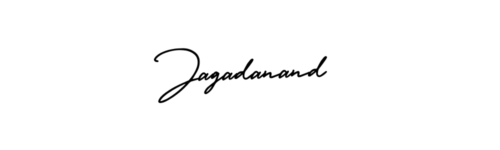 Jagadanand stylish signature style. Best Handwritten Sign (AmerikaSignatureDemo-Regular) for my name. Handwritten Signature Collection Ideas for my name Jagadanand. Jagadanand signature style 3 images and pictures png