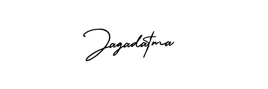 It looks lik you need a new signature style for name Jagadatma. Design unique handwritten (AmerikaSignatureDemo-Regular) signature with our free signature maker in just a few clicks. Jagadatma signature style 3 images and pictures png