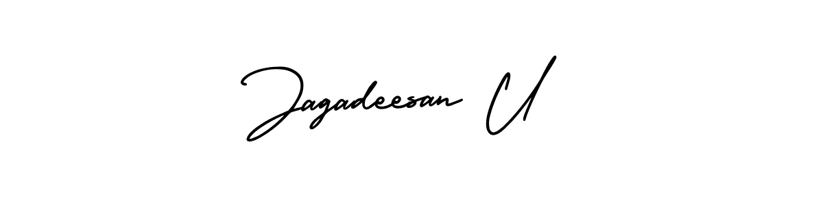 Make a short Jagadeesan U signature style. Manage your documents anywhere anytime using AmerikaSignatureDemo-Regular. Create and add eSignatures, submit forms, share and send files easily. Jagadeesan U signature style 3 images and pictures png