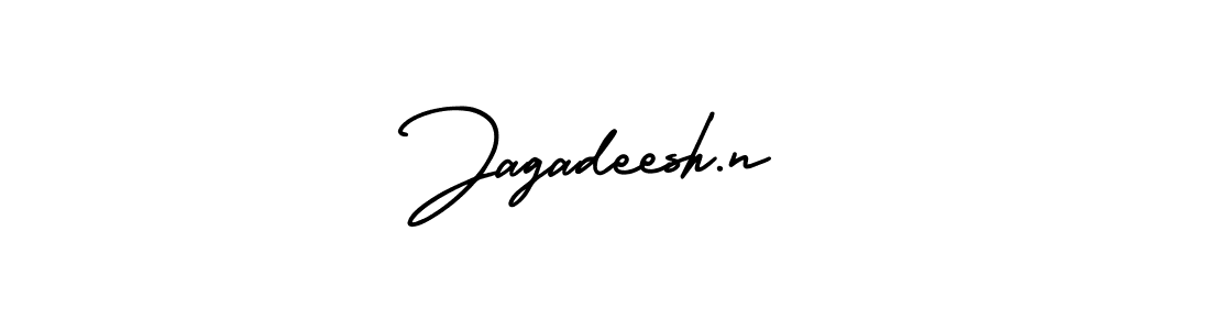 Use a signature maker to create a handwritten signature online. With this signature software, you can design (AmerikaSignatureDemo-Regular) your own signature for name Jagadeesh.n. Jagadeesh.n signature style 3 images and pictures png