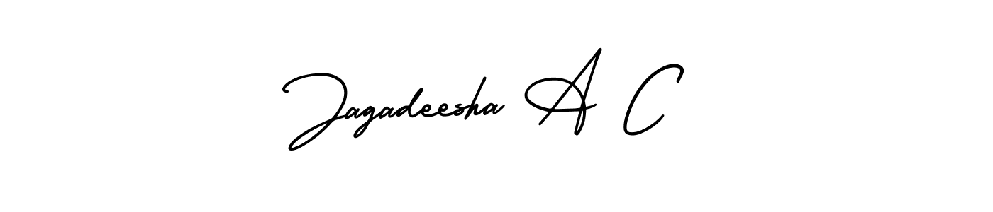 Make a beautiful signature design for name Jagadeesha A C. Use this online signature maker to create a handwritten signature for free. Jagadeesha A C signature style 3 images and pictures png