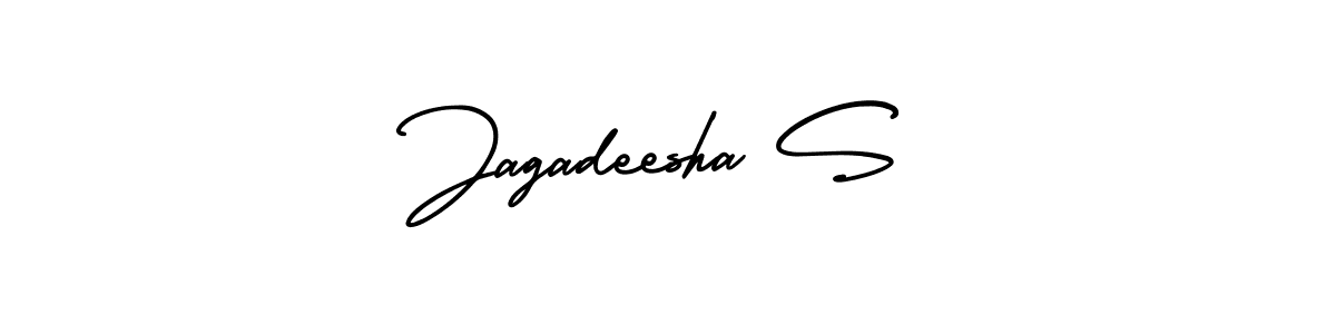 Create a beautiful signature design for name Jagadeesha S. With this signature (AmerikaSignatureDemo-Regular) fonts, you can make a handwritten signature for free. Jagadeesha S signature style 3 images and pictures png