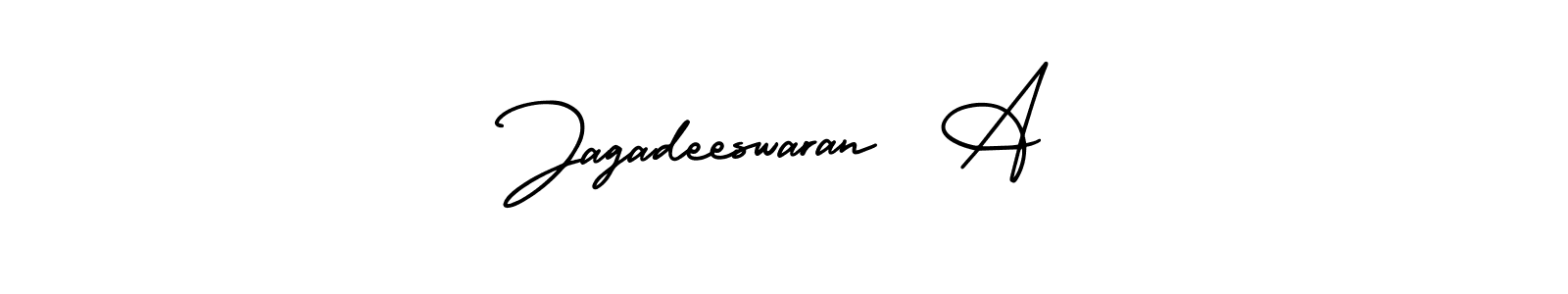 Create a beautiful signature design for name Jagadeeswaran  A. With this signature (AmerikaSignatureDemo-Regular) fonts, you can make a handwritten signature for free. Jagadeeswaran  A signature style 3 images and pictures png