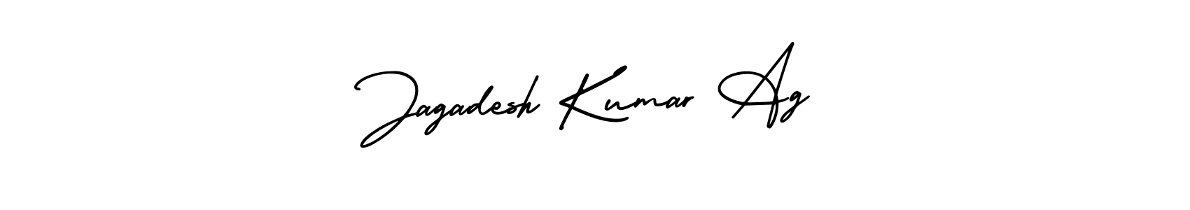 The best way (AmerikaSignatureDemo-Regular) to make a short signature is to pick only two or three words in your name. The name Jagadesh Kumar Ag include a total of six letters. For converting this name. Jagadesh Kumar Ag signature style 3 images and pictures png