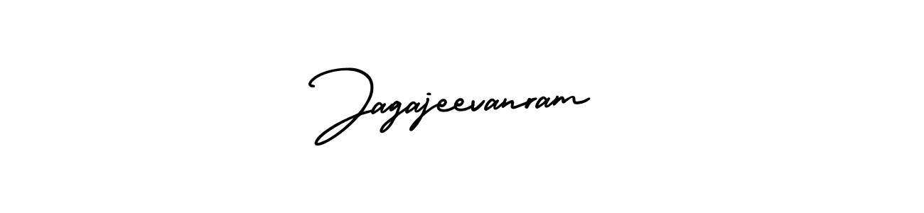 You should practise on your own different ways (AmerikaSignatureDemo-Regular) to write your name (Jagajeevanram) in signature. don't let someone else do it for you. Jagajeevanram signature style 3 images and pictures png