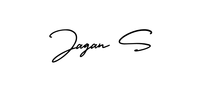 Create a beautiful signature design for name Jagan S. With this signature (AmerikaSignatureDemo-Regular) fonts, you can make a handwritten signature for free. Jagan S signature style 3 images and pictures png