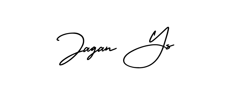 How to make Jagan Ys name signature. Use AmerikaSignatureDemo-Regular style for creating short signs online. This is the latest handwritten sign. Jagan Ys signature style 3 images and pictures png