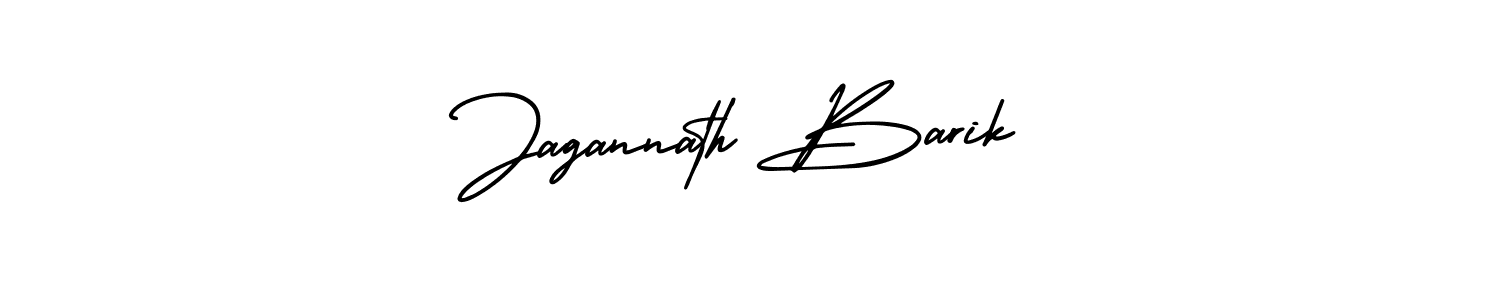 You should practise on your own different ways (AmerikaSignatureDemo-Regular) to write your name (Jagannath Barik) in signature. don't let someone else do it for you. Jagannath Barik signature style 3 images and pictures png