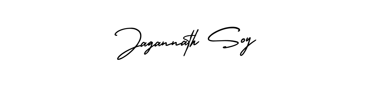 The best way (AmerikaSignatureDemo-Regular) to make a short signature is to pick only two or three words in your name. The name Jagannath Soy include a total of six letters. For converting this name. Jagannath Soy signature style 3 images and pictures png