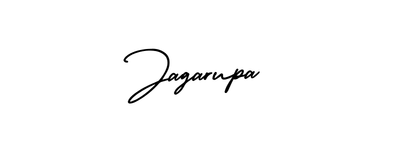 The best way (AmerikaSignatureDemo-Regular) to make a short signature is to pick only two or three words in your name. The name Jagarupa include a total of six letters. For converting this name. Jagarupa signature style 3 images and pictures png